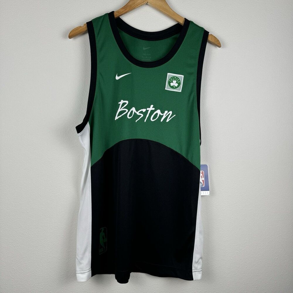 Nike Dri-FIT NBA Boston Celtics Starting 5 Tank Top FB4321-312 Green Size Medium